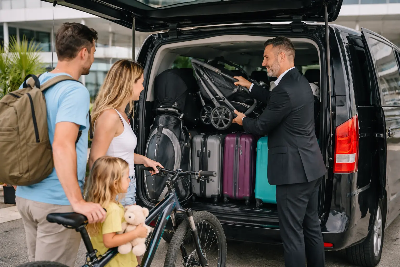 🧳 Luggage in your transfer: suitcases, strollers and special items